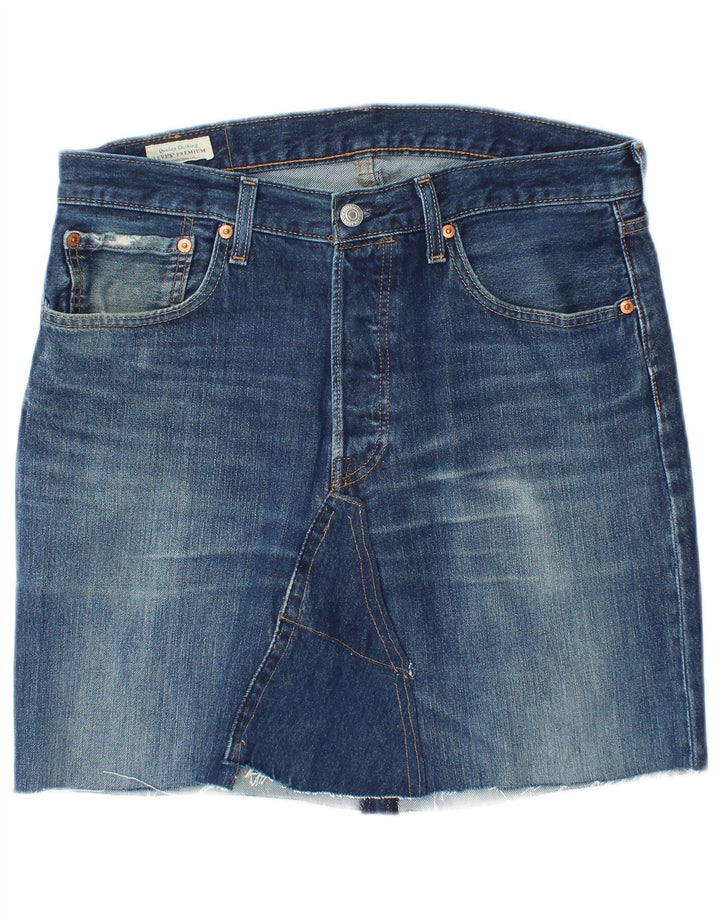 LEVI'S Falda Vaquera 501 para Mujer W32 Algodón Azul Grande