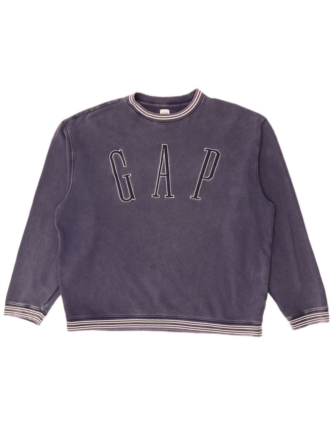 Gap Sudadera Gráfica para Hombre Jersey Grande De Algodón A Rayas Azul Marino