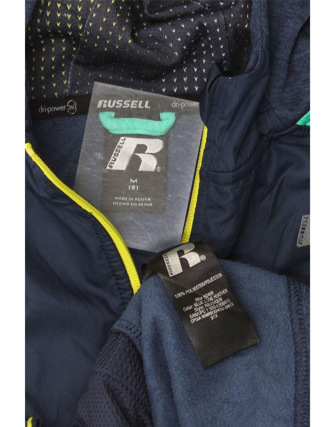 RUSSELL ATHLETIC Chaqueta de Chándal para Niños 7-8 Años Mediano Azul Marino