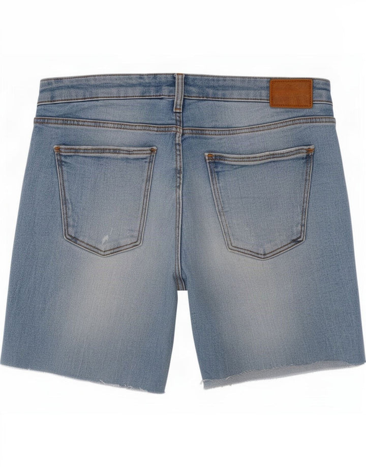 Zara Pantalones cortos vaqueros para mujer EU 42 Large W32 Azul