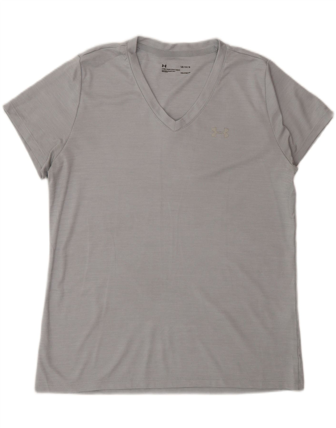 Under Armour Camiseta Heat Gear para hombre Top poliéster gris grande