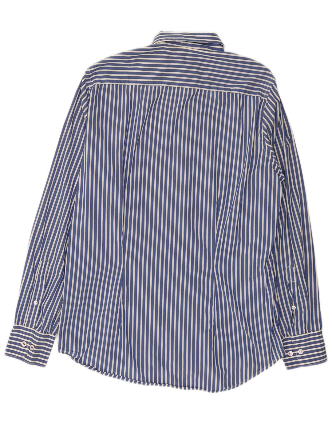 Camisa Fred Perry Hombre Slim Fit De Algodón A Rayas Azul Medio