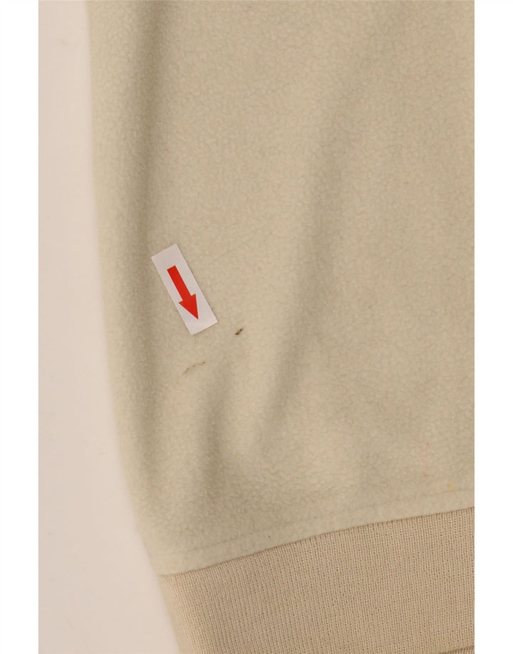 Silvy Hombre Polartec Zip Neck Fleece Jumper Medium Beige Fair Isle Poliéster