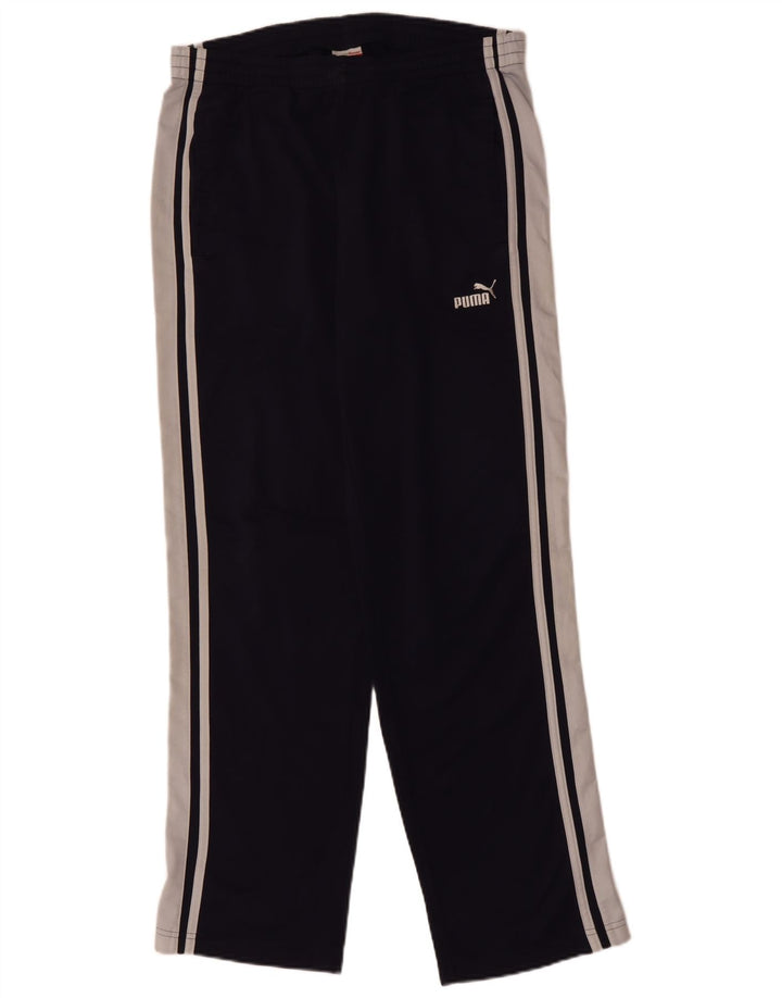 PUMA Pantalones de chándal para hombre Poliéster color block en azul marino mediano