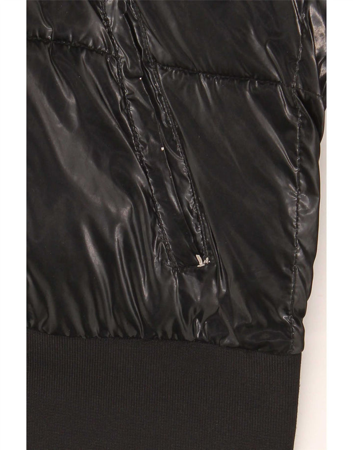 Guess Chaqueta Acolchada Con Capucha Niña 13-14 Años Poliuretano Negro