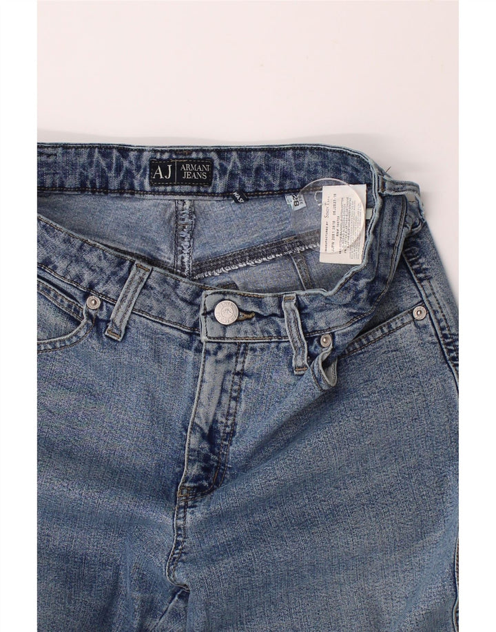 ARMANI Womens Bootcut Jeans W28 L29 Blue Cotton Vintage Armani and Second-Hand Armani from Messina Hembry 