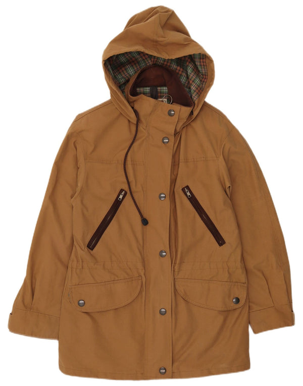 Lavenir Parka extragrande con capucha para mujer UK 6 XS Algodón beige