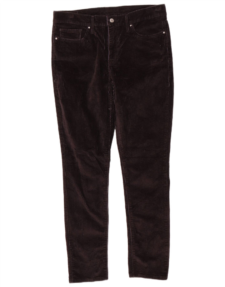LEVI'S Pantalones de pana ajustados para mujer W34 L30 Negro