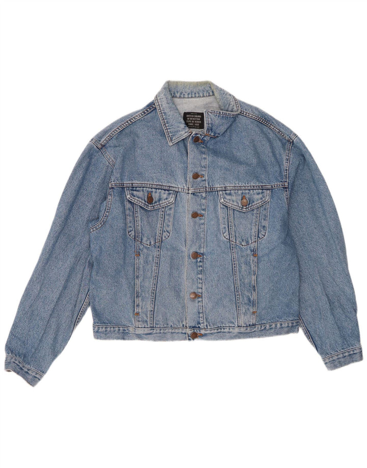 Benetton Chaqueta Vaquera IT 48 Azul Medio Algodón