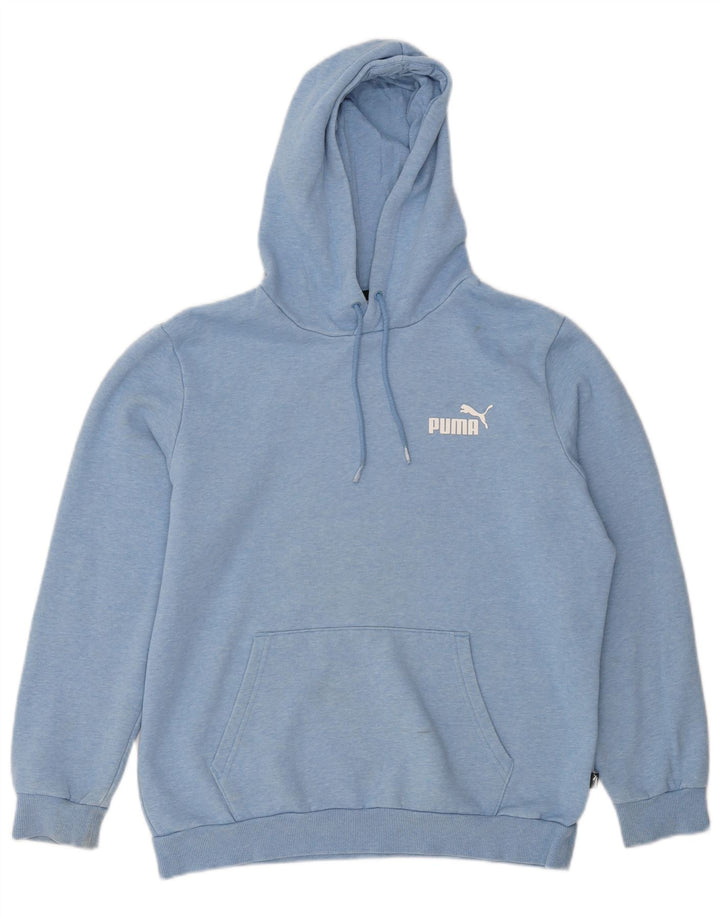 Puma Hombre Sudadera Con Capucha Jersey De Algodón Moteado Azul Medio