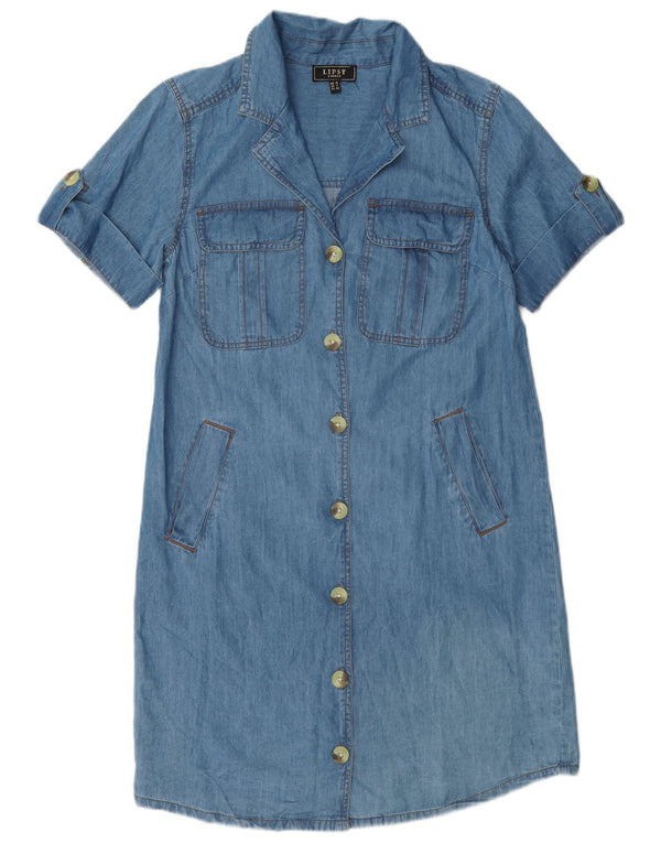 Vestido vaquero Lipsy para mujer, talla 40, algodón azul pequeño