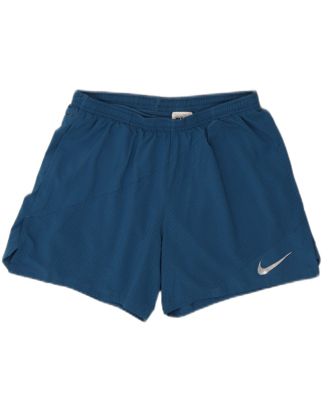 Nike - Pantalones cortos deportivos Dri Fit para hombre, poliéster azul grande