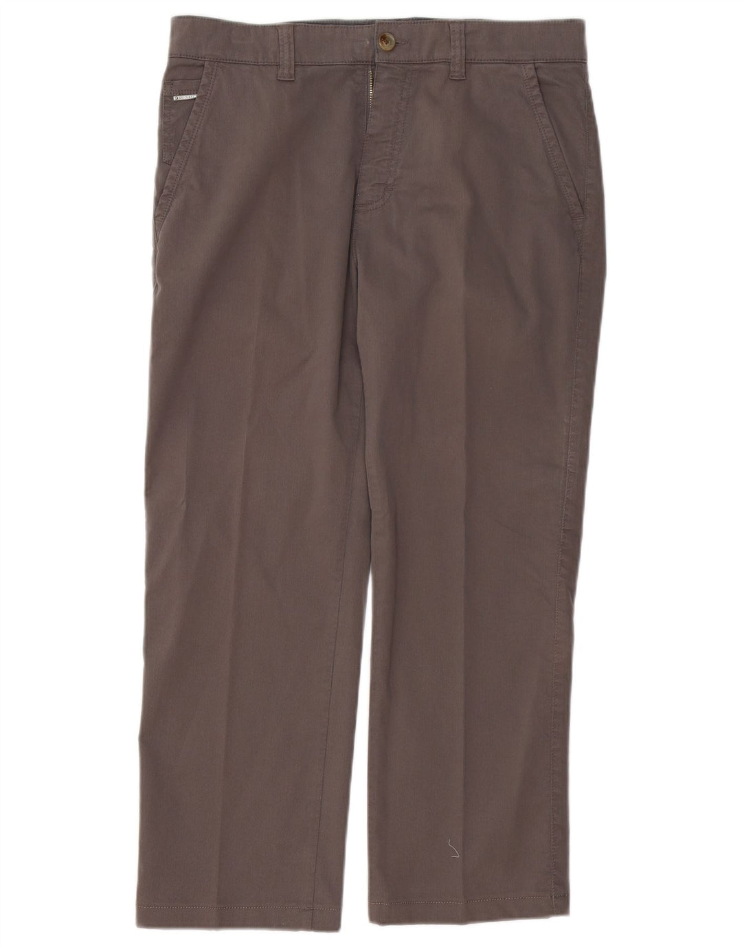 NAVIGARE Pantalón chino recto para hombre IT 48 Medium W34 L26 Algodón gris
