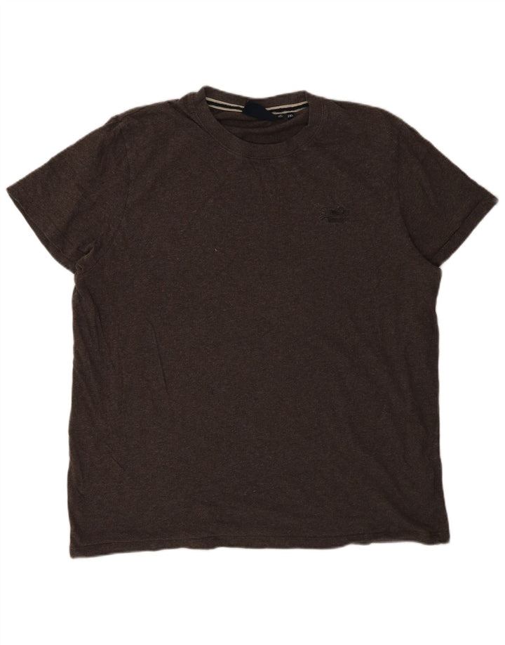 Superdry Camiseta para hombre Top 2XL Algodón marrón