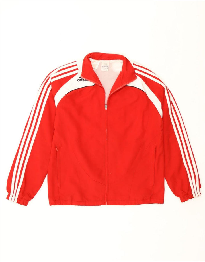 Adidas - Chaqueta de chándal para niño, 13-14 años, color rojo, poliéster