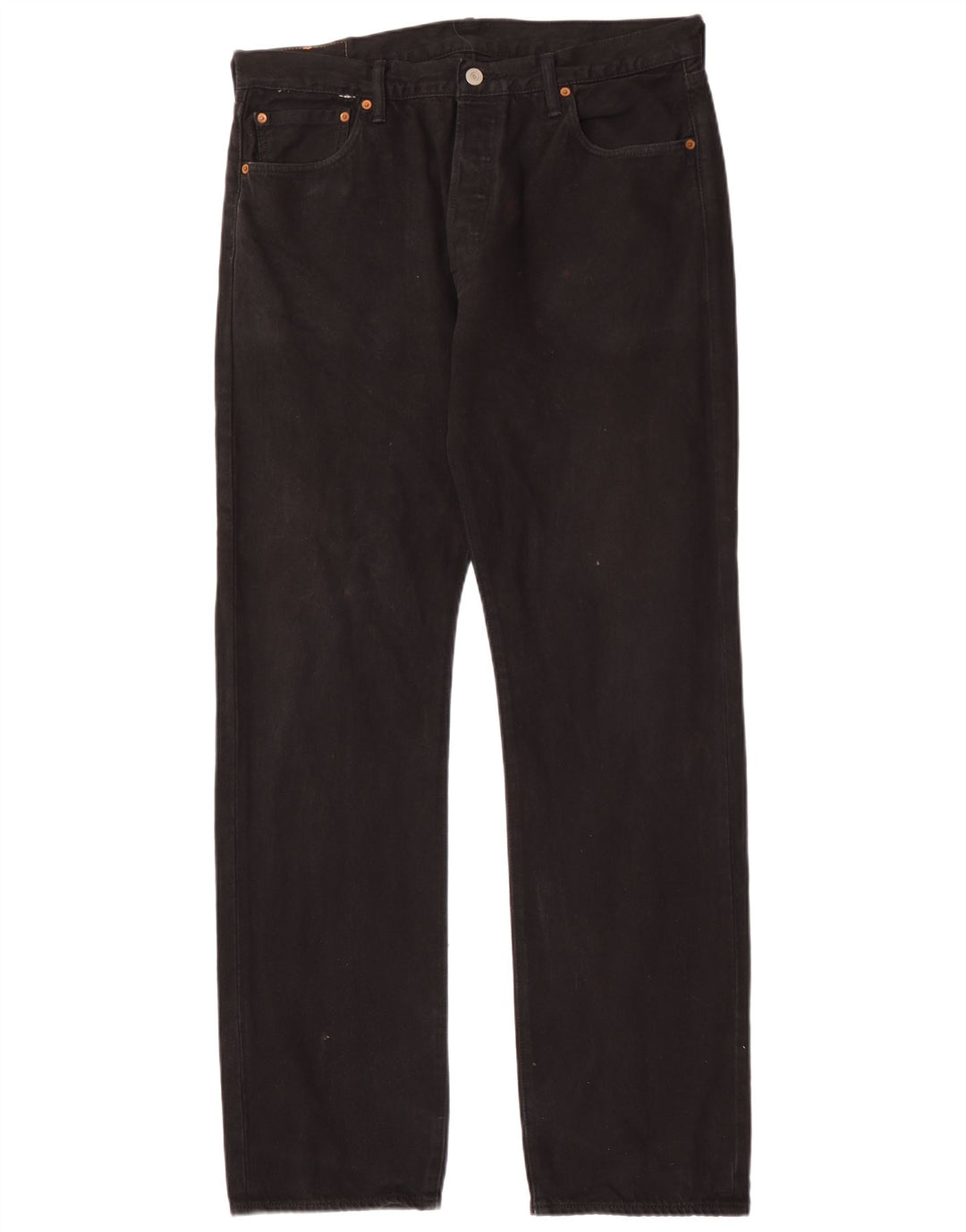 Levi's Jeans rectos 501 para hombre W32 L34 Algodón negro