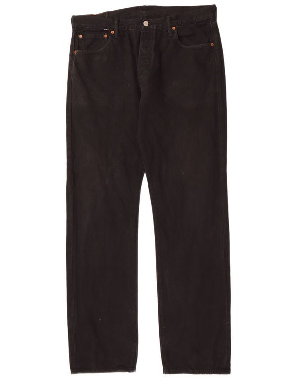 Levi's Jeans rectos 501 para hombre W32 L34 Algodón negro