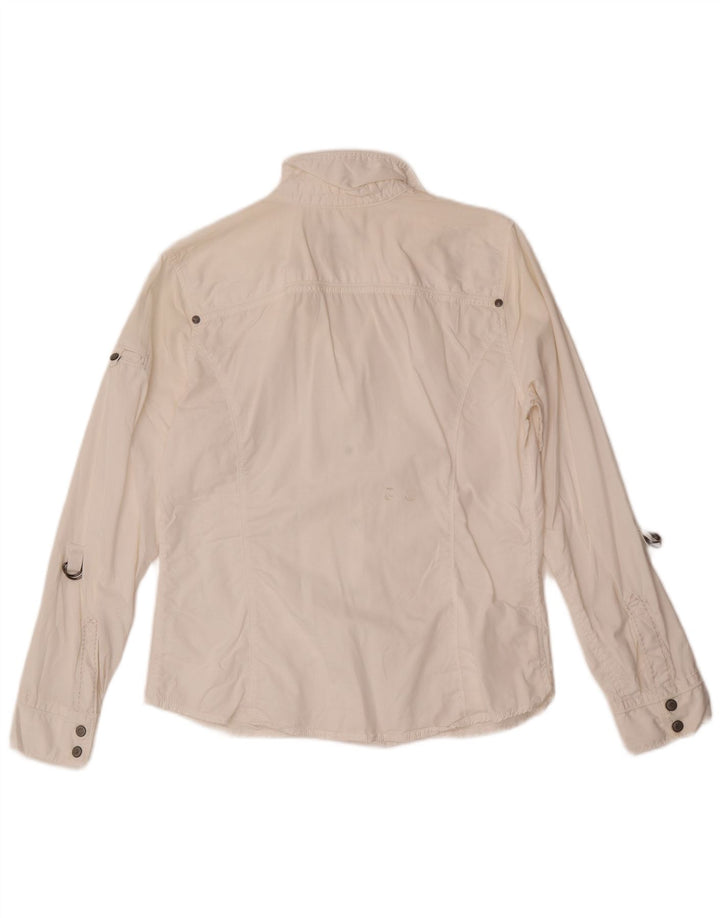 Eddie Bauer Camisa para mujer Reino Unido 44 Algodón blanco mediano