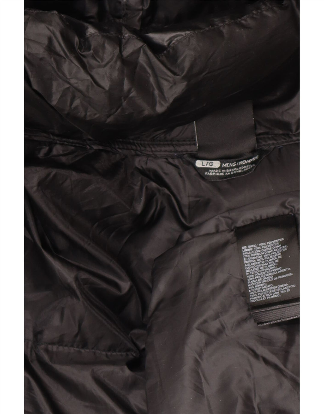 The North Face Chaqueta acolchada con capucha para hombre UK 40 Large Poliéster negro