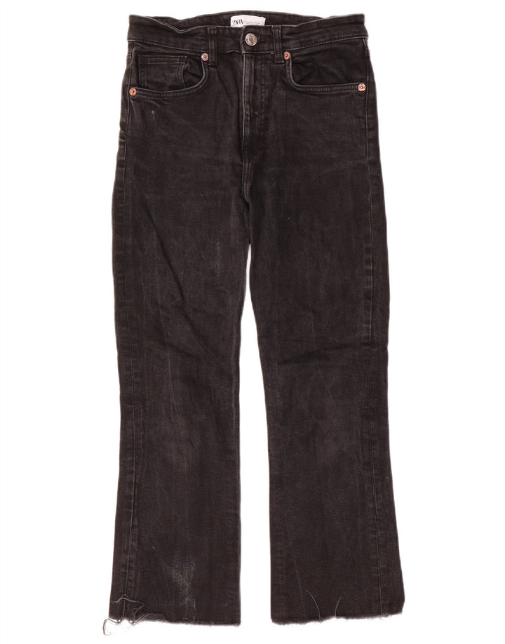 Zara Jeans Rectos Mujer EU 40 Medium W30 L26 Negro
