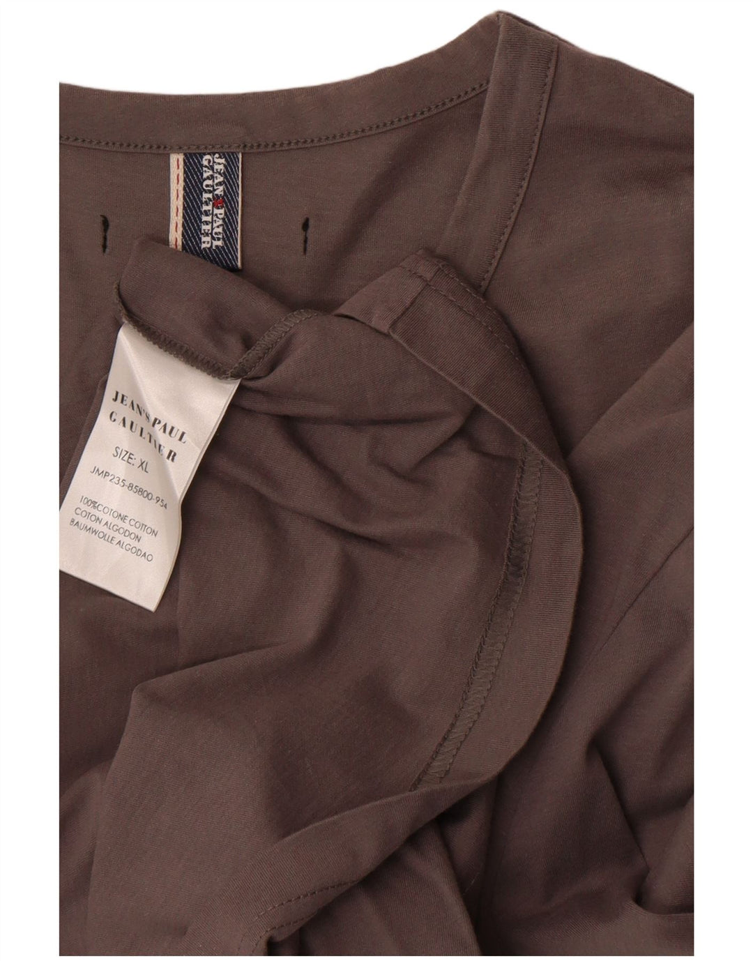 Jean Paul Gaultier Top gráfico para mujer Manga larga UK 40 XL Diseñador gris