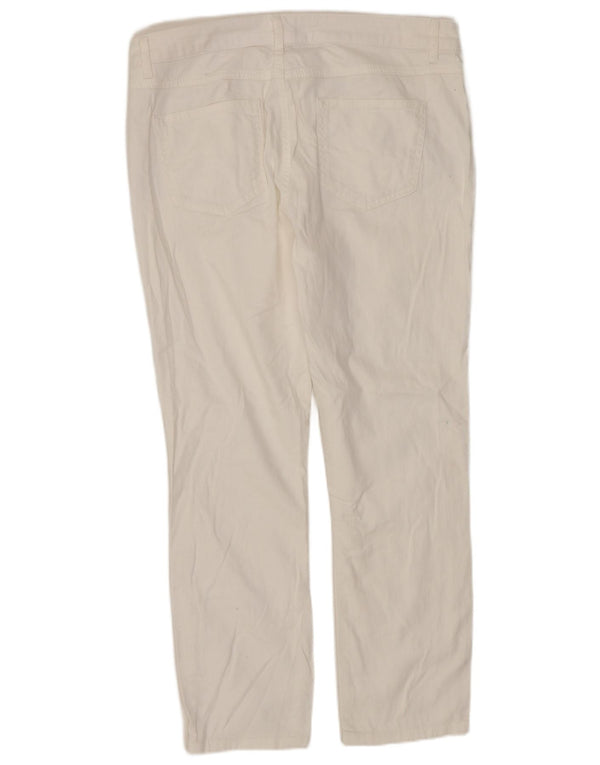 Phase Eight Vaqueros recortados para mujer UK 14 Large W32 L25 Algodón blanco