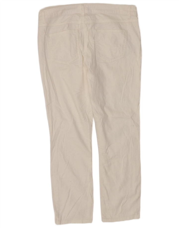 Phase Eight Vaqueros recortados para mujer UK 14 Large W32 L25 Algodón blanco