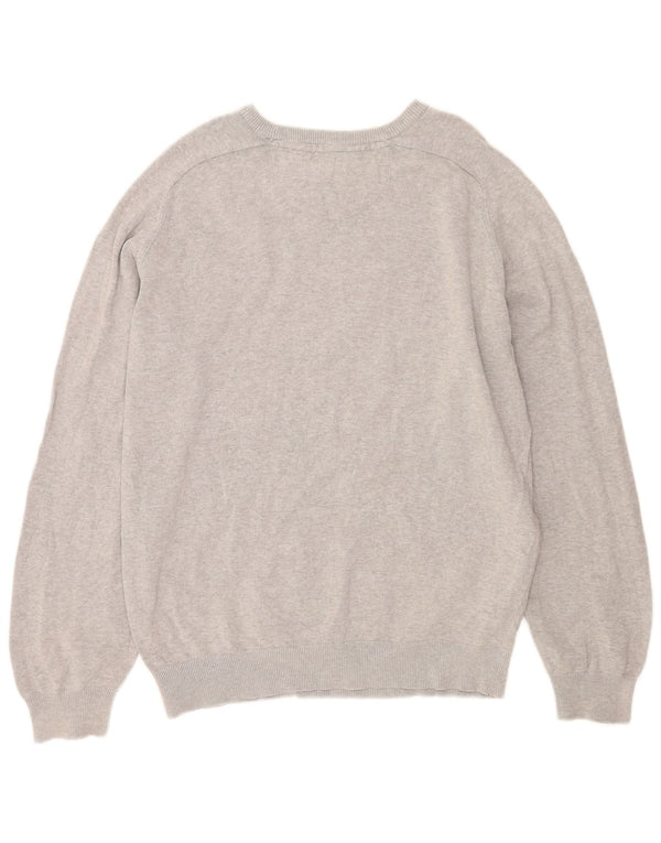 Farah Jersey con cuello barco para hombre, talla 2XL, algodón gris