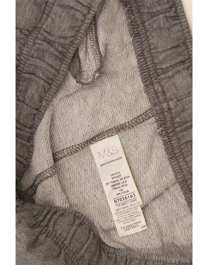 Marks & Spencer Pantalones De Chándal Para Hombre XL De Algodón Moteado Gris