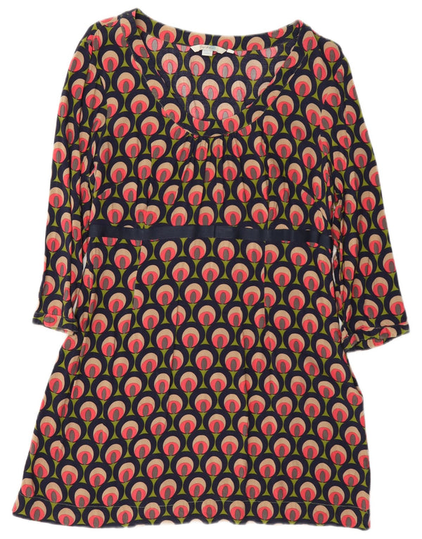 Boden Vestido acampanado de manga 3/4 para mujer UK 40 XL Multicolor Geométrico