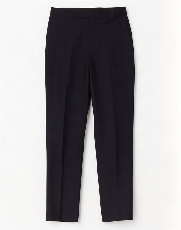 Marks & Spencer Pantalones casuales ajustados para hombre W30 L31 Poliéster azul marino