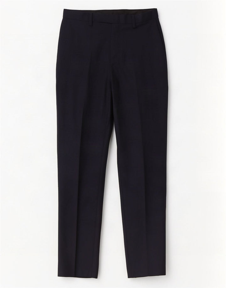 Marks & Spencer Pantalones casuales ajustados para hombre W30 L31 Poliéster azul marino