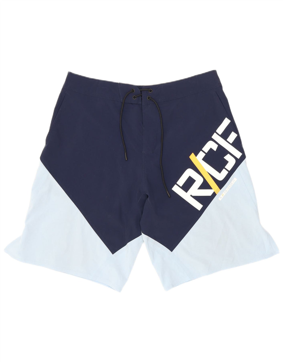 Reebok Bañador con estampado gráfico de nailon color block en azul medio