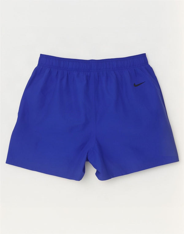 Nike - Pantalones cortos deportivos con gráficos para hombre, poliéster azul grande