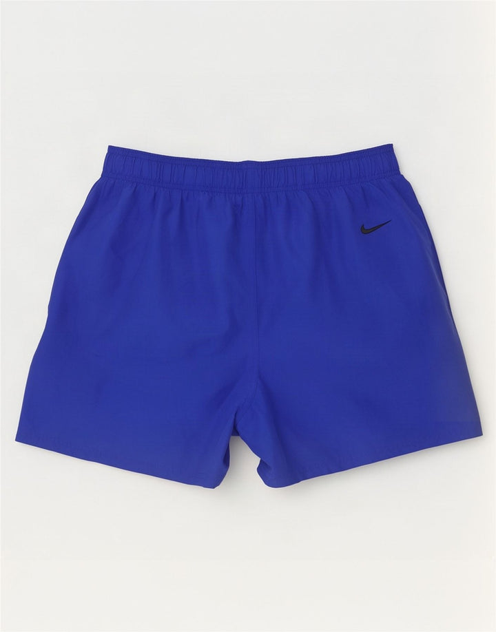 Nike - Pantalones cortos deportivos con gráficos para hombre, poliéster azul grande