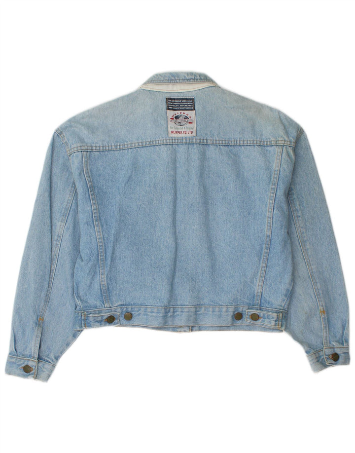 Weipper - Chaqueta vaquera corta para mujer, talla 40, color azul