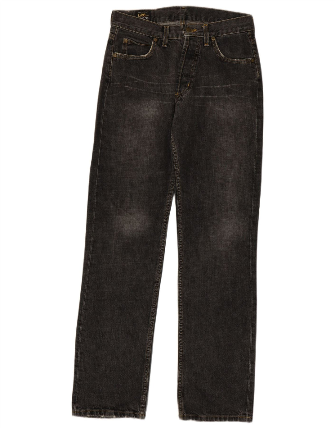 Lee Vaqueros Rectos Para Hombre W29 L32 Algodón Gris
