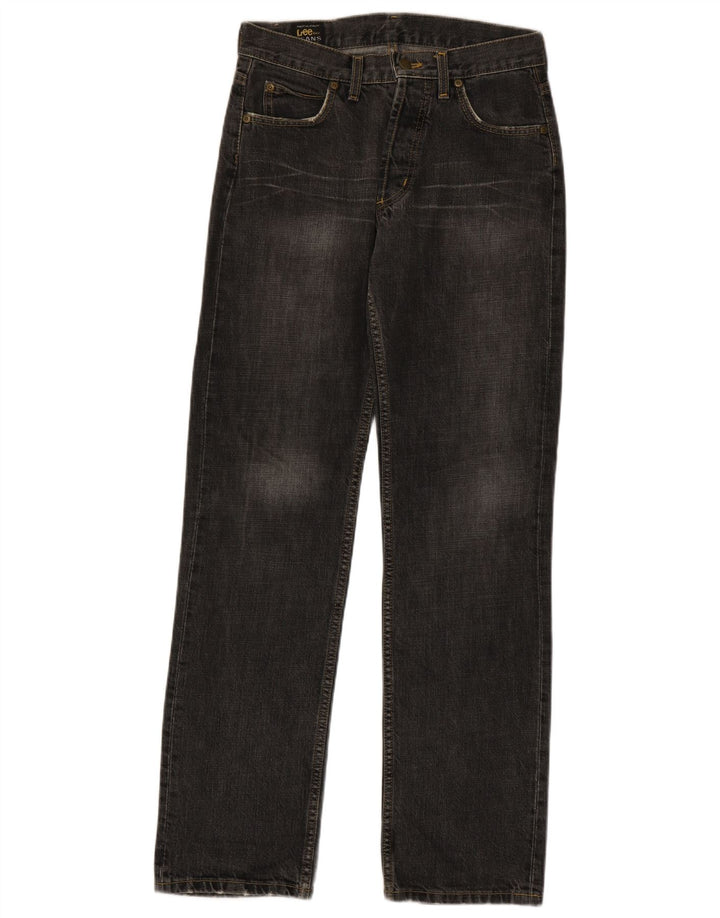 Lee Vaqueros Rectos Para Hombre W29 L32 Algodón Gris