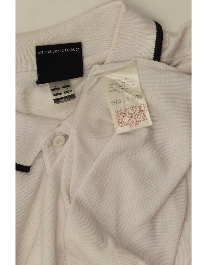 Polo Umbro Hombre Mediano Blanco Poliéster