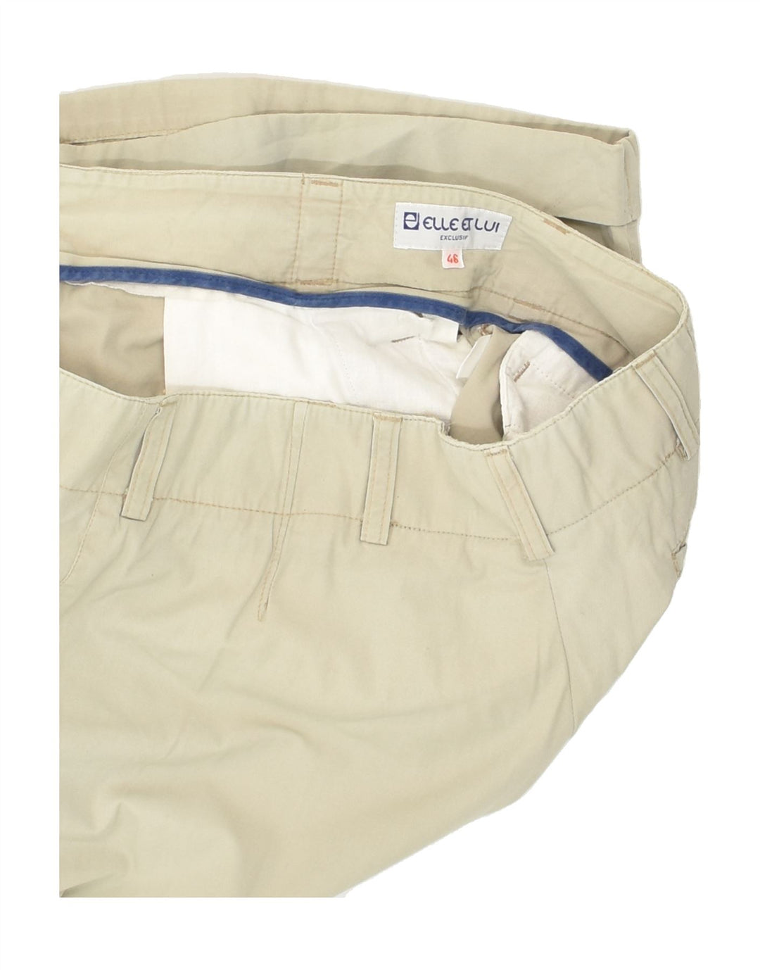 VINTAGE Womens Pegged Chino Shorts IT 46 Large W36 Beige | Vintage Vintage | Thrift | Second-Hand Vintage | Used Clothing | Messina Hembry 