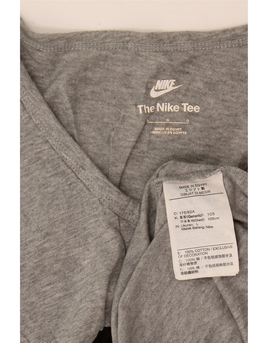 Nike - Camiseta sin mangas con gráfico para hombre, talla grande, algodón moteado gris
