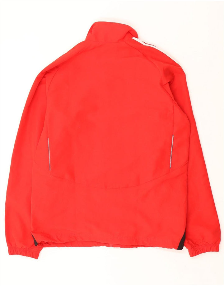 ADIDAS Chaqueta de chándal para hombre UK 38/40 Poliéster color block mediano rojo