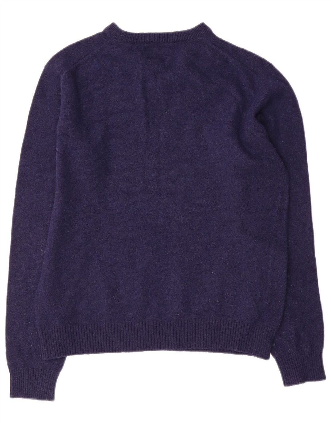 Jersey Joules Hombre con cuello en V de lana azul marino medio