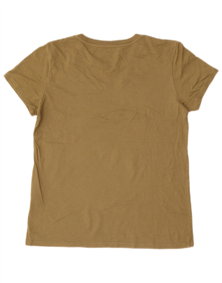 Levi's Camiseta gráfica para hombre Top Small Khaki Cotton