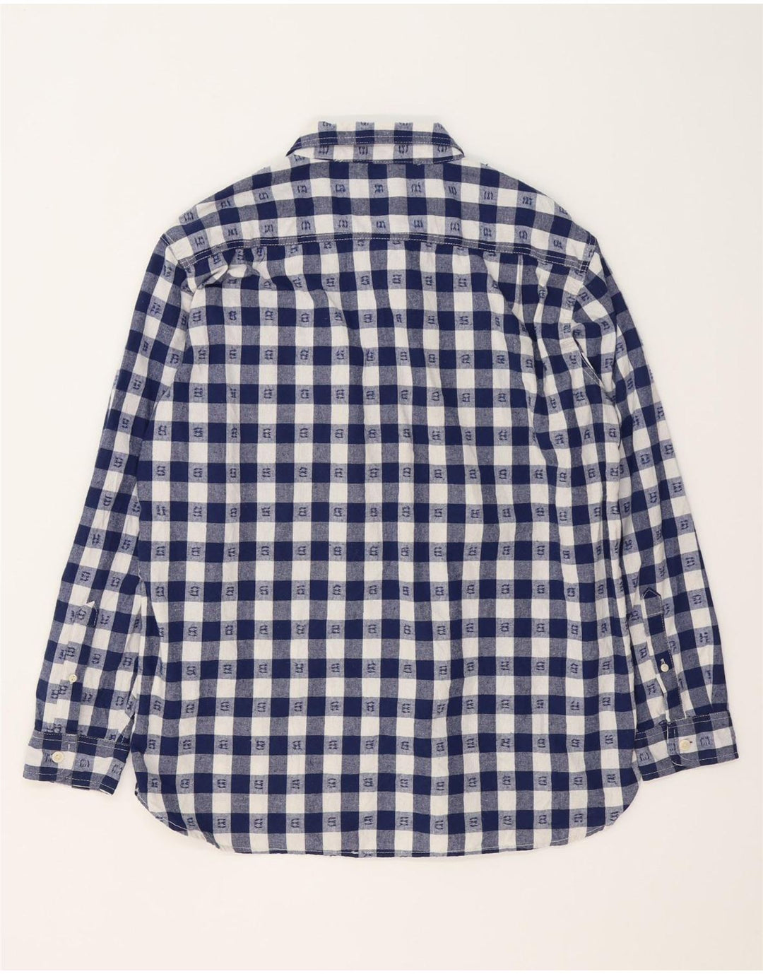 Lee Camisa Holgada Para Hombre XL De Algodón A Cuadros Azul Marino