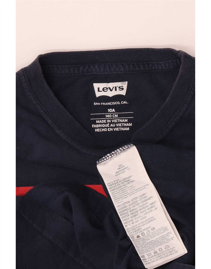 Levi's Camiseta Regular Graphic para Niños 9-10 Años Azul Marino Algodón
