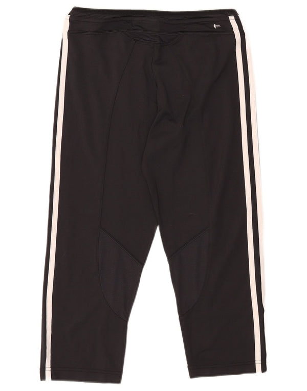 ADIDAS Mujer Clima 365 Capri Pantalones de Chándal UK 46 Grande Nylon Negro