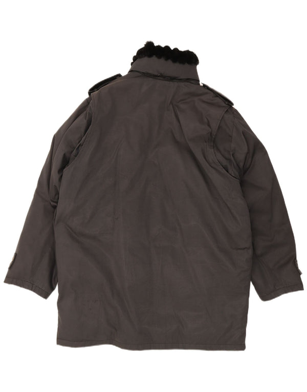 Blumarine Parka para hombre, talla 40, color negro