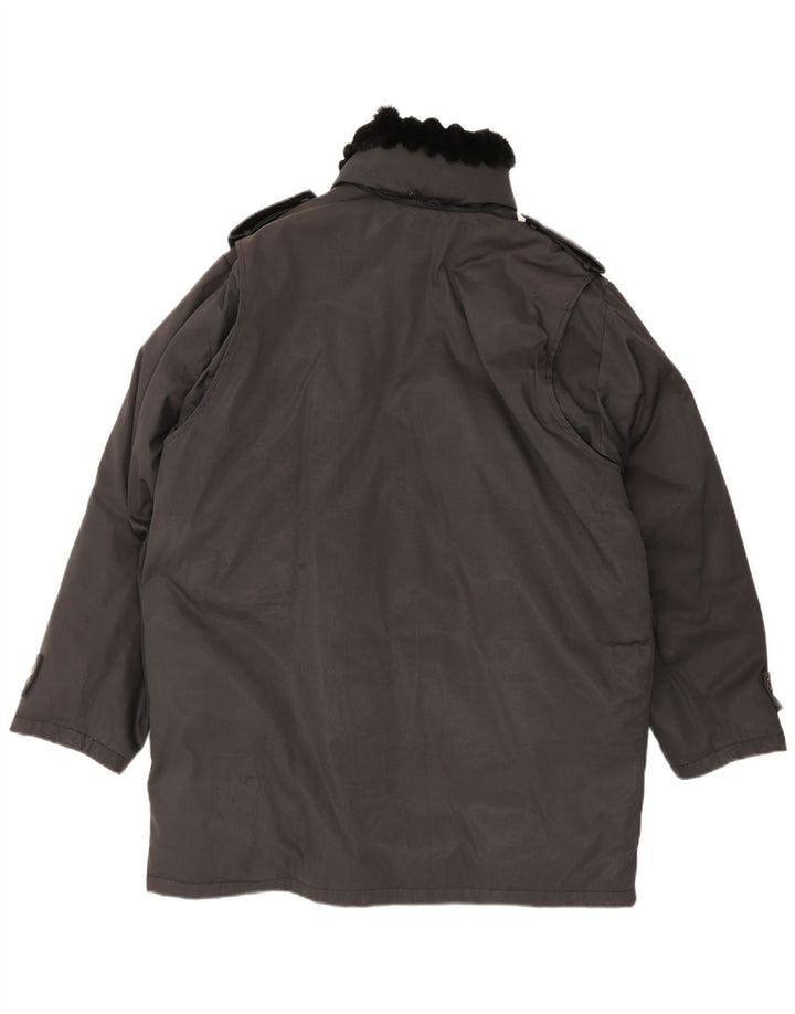 Blumarine Parka para hombre, talla 40, color negro