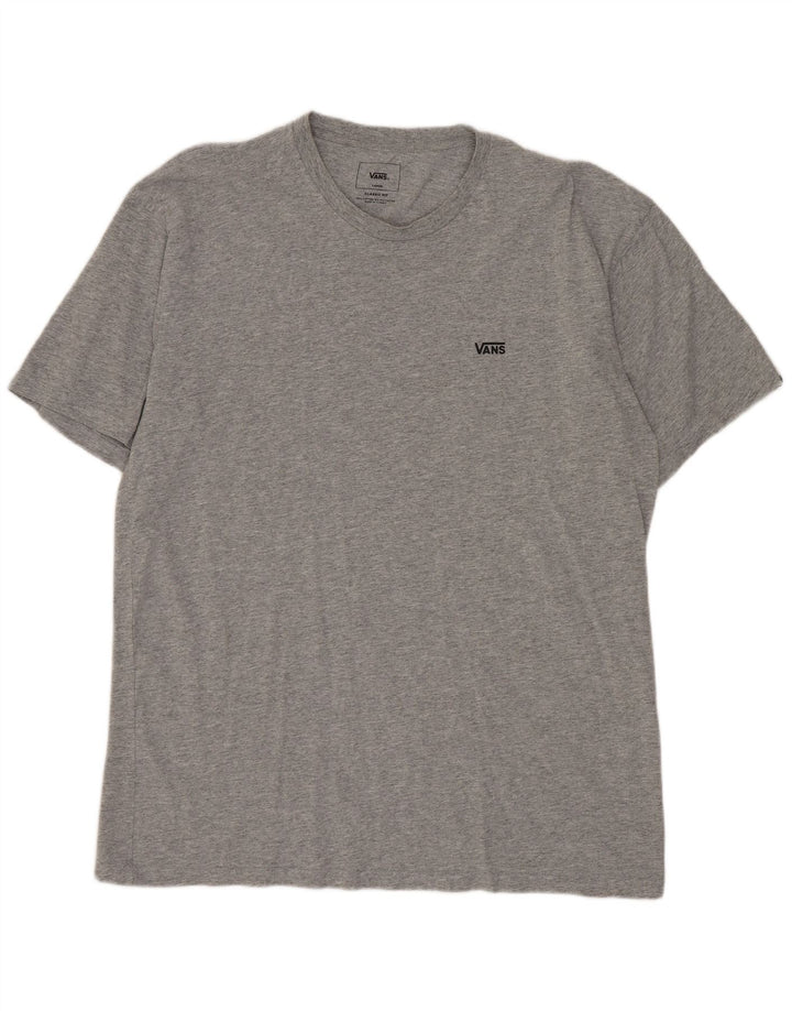 VANS Camiseta de corte clásico para hombre Top grande de algodón moteado gris